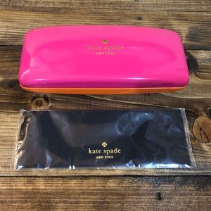 Kate Spade New York Glasses Case Pink and Orange